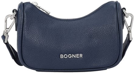 Bogner Leren Schoudertas Avondtas Pontresina Lora Shoulderbag Dark Blue Donkerblauw