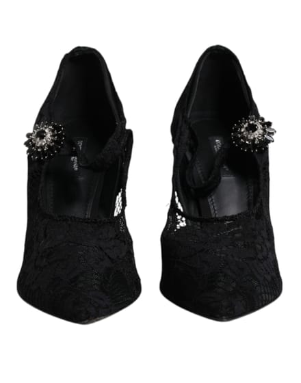 Lace Pumps Hakken Zwart