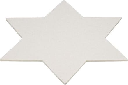 Daff - Onderzetter - Vilt Ster - 15 cm - Off White - Merinowol