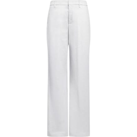 Vrouwenbroek Dondup - pantalon met brede poten in gabarsdina - wit