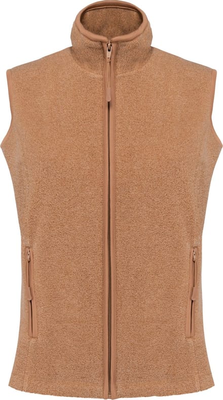 Kariban Bodywarmer van microfleece dames K906 - Camel Heather - L