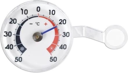 Buitenthermometer op Raam - Thermometer voor Buiten - Temperatuurmeter