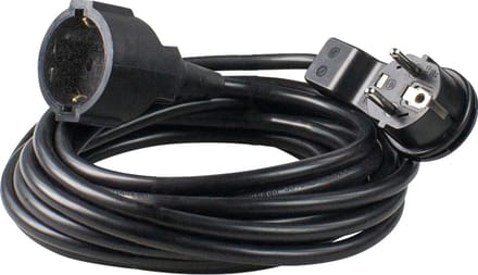 Flat Connector Extension Cord 5m, IP20, 230V/16A - Perfect for Construction Sites and Home Use