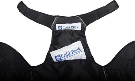 All Four Paws - The Comfy Wrap - Niet-drukkend therapeutisch honden harnas - Zwart - Extra klein