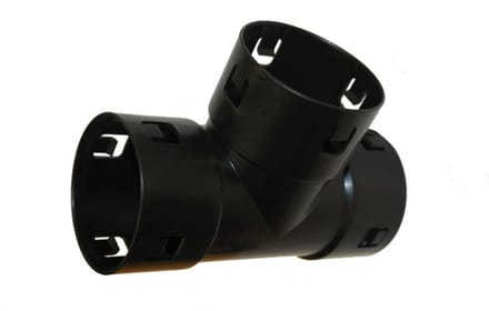 Drainage T-stuk 80mm klikverbinding