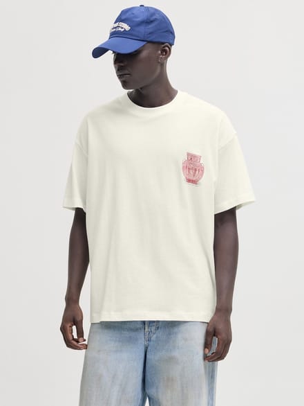JACK&JONES - JORARGOS BACK PRINT TEE SS CN STYD AW25 - Heren - T-shirts
