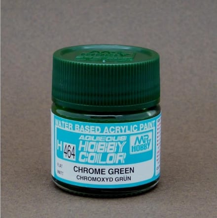Gunze H-464 - Chrome Green - Mr. Hobby Aqueous Modelbouwverf 10ml