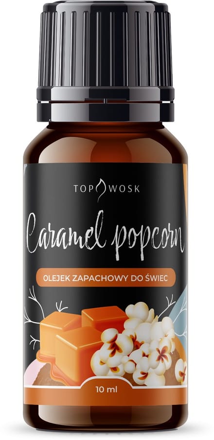 TopWosk - Geurolie - Caramel Popcorn - 10 ml - Zoet Aroma