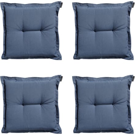 Madison - Zitkussen Panama safier blue - Ca. 50x50 cm - Set van 4
