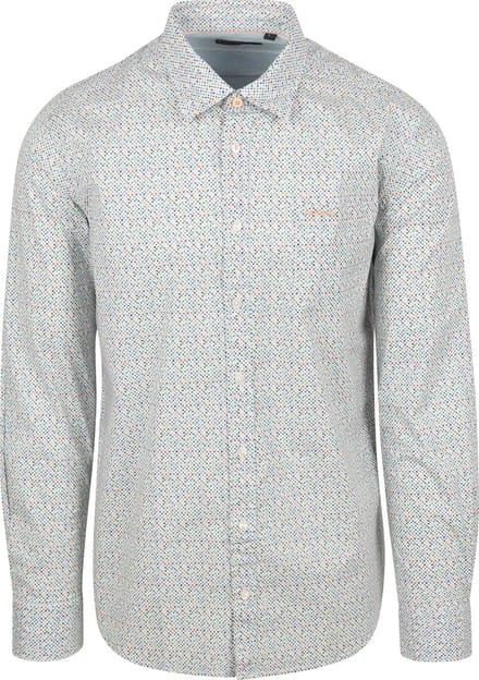 NZA Overhemd Kayson Blue - Maat L - Heren - Overhemden Casual