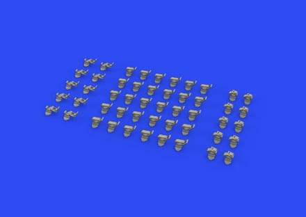 Eduard Modelbouwpakket - 635017 WWII German clamps Type 1 Resin onderdeel - 1:35 - Modelbouw
