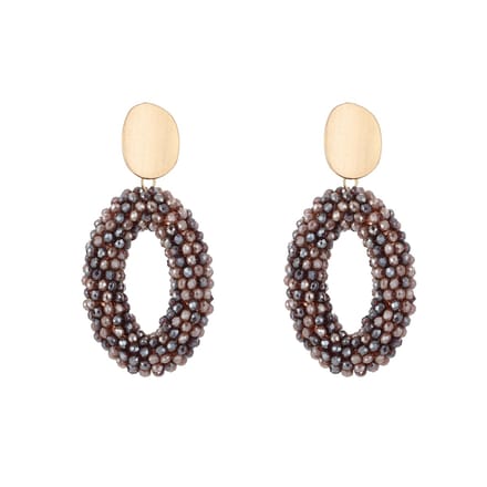 Oorbellen Crystal Classy - Camel Mix - Feestdagen - Kerst - Cadeau