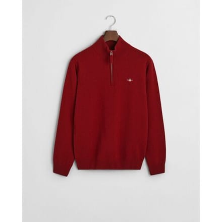 Gant Trui Superfijne Lamswol Half-Zip Plumped Red / male