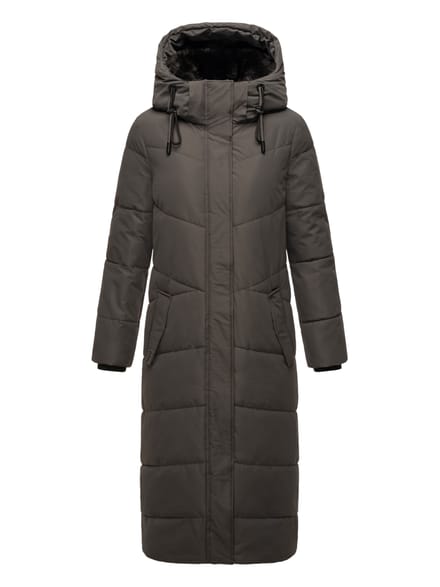 Navahoo dames gewatteerde winterjas Hingucker – Extra Lang & Warm