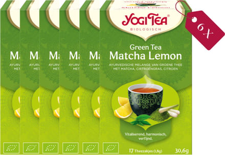 Yogi Tea Green Tea Matcha Lemon - tray: 6 stuks