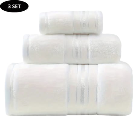 Nivard Handdoeken Set - Hotelkwaliteit - Handdoek - Towel - Wit - 3 Stuks