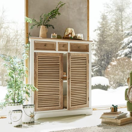 LOBERON Lage kast Lourmante bruin/wit