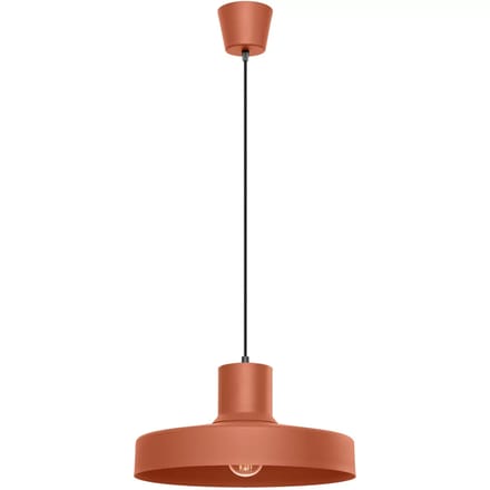 Sollux Lighting Hanglamp Bilo - E27 - rode oker - staal - 35x35x120cm