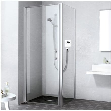 Kermi Liga swing door for shower tray 1-leaf 100 cm, stop left LI1WL100201AK