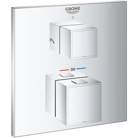 Grohe Grohtherm Cube thermostatic shower mixer with integrated 2-way diverter concealed 24154000