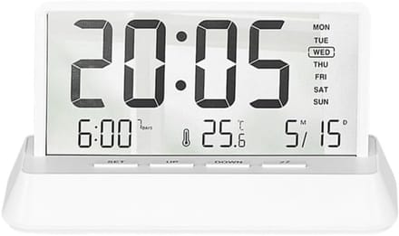 Solidchoice - Multifunctionele Desk Clock met Temperatuur Sensor