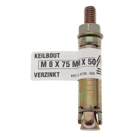 Deltafix - Keilbout m5x80x35 verz