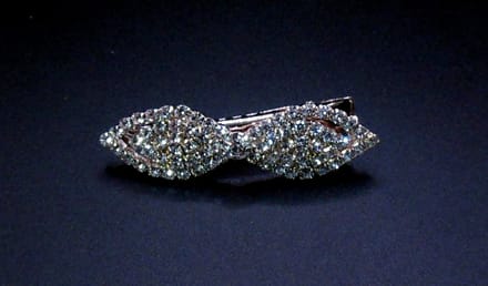 Duckklem strik-vorm met strass #5