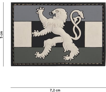 101 Inc Embleem 3D Pvc Benelux Vlag Grijs  20070