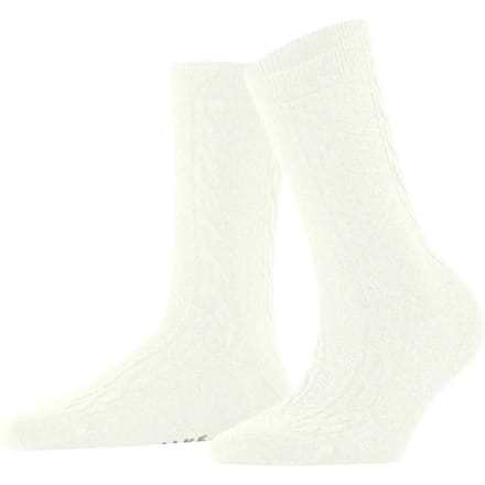 FALKE Declivity eenkleurig wol sokken dames wit - maat 39-42