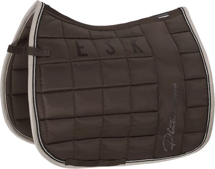 Eskadron Zadeldek Big Square Glossy Platinum Havana Brown - Full