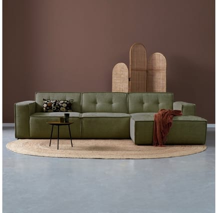PEPP interiors Hoekbank FLOW met chaise longue rechts - Majestic 607