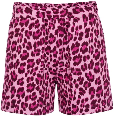 Studio Untold - Dames - Short wijde pijpen mousseline elastische tailleband - Lichtroze - Maat 54