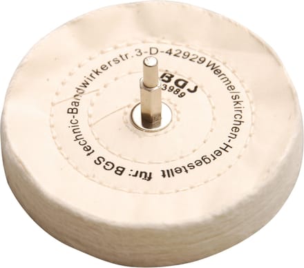 Polijstschijf katoen 125 x 22 mm BGS 3989