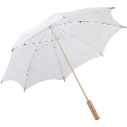 Lady Wedding Lace Umbrella Parasol Zonneschermen Feest Bruidsfoto's Decor(Wit Groot) White white