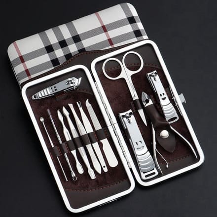 *** Professionele RVS Manicureset - 12-delig - Compleet - van Heble® ***