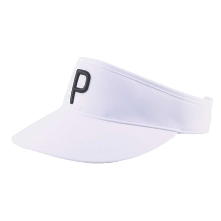Puma Golfpet met geborduurd logo (Wit/zwart)