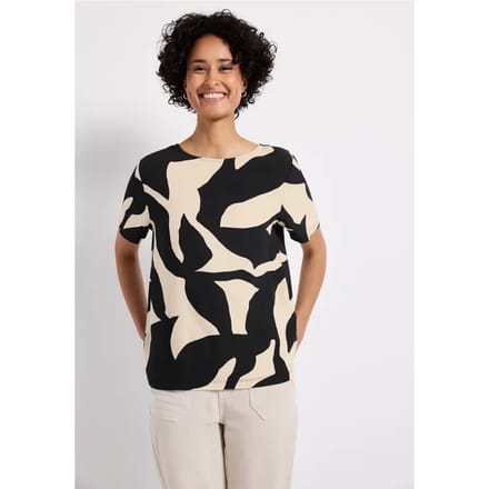 A323352 printed shirt w.crossed str