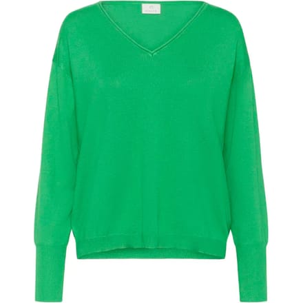 Kaffe KAlizza Mai Pullover Dames Trui - Bright Green