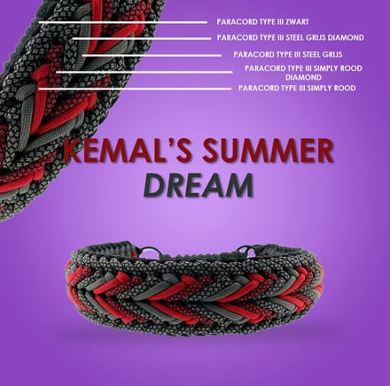 Paracord Kemal's Summer Dream halsband - DIY set