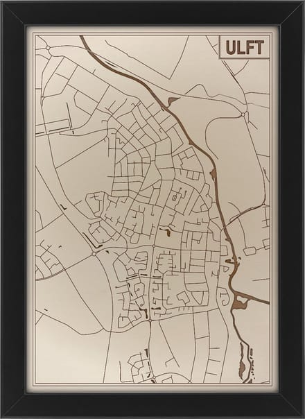 Houten stadskaart van Ulft