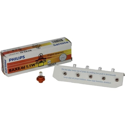 P27/7w lamp PHILIPS PBX4 Orange 12V, 1,1W