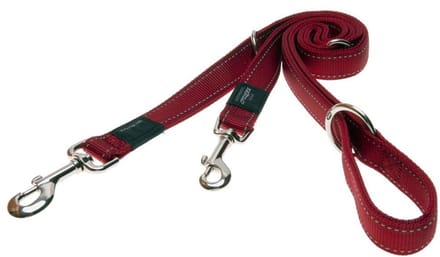Rogz Utility Multilijn - Hondenriem - 180x2 cm Rood L