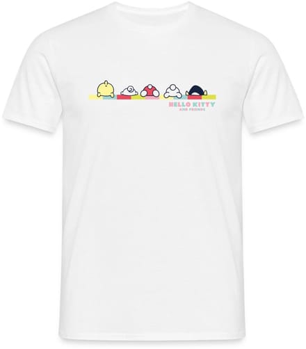 Hello Kitty En Vrienden Achterste T-Shirt Heren
