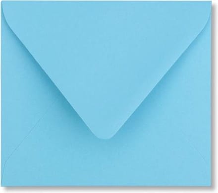 Envelop 12,5 x 14 Oceaanblauw, 60 stuks