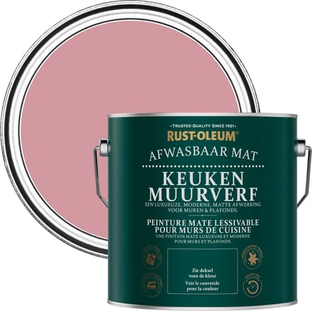 Rust-Oleum Roze Keuken muurverf - Oudroze 2,5L