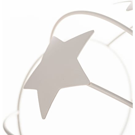 HELAM Sterren wandlamp, zandkleurig, metaal, Ø 21 cm, stekker