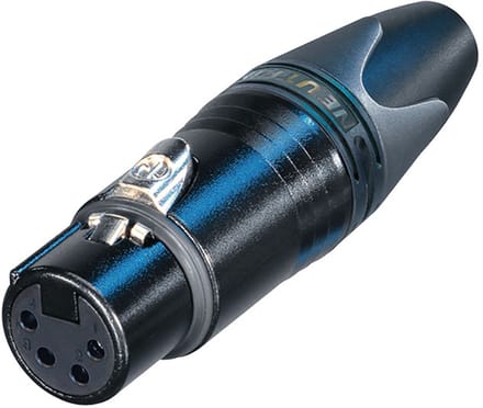 Neutrik NC4FXX-BAG XLR 4-pins (v) connector / zwart