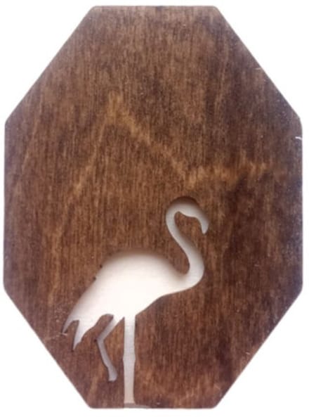 Naaldenhouder - Houten Naaldendoosje Flamingo