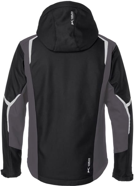 Kubler Bodyforce Winter Softshell jas 1325 - Zwart | Grijs - XL