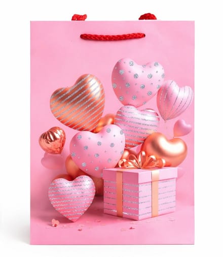 Cadeautas - Luxe Geschenktas - Cadeauzak - Geschenkzak - A5 - Hart